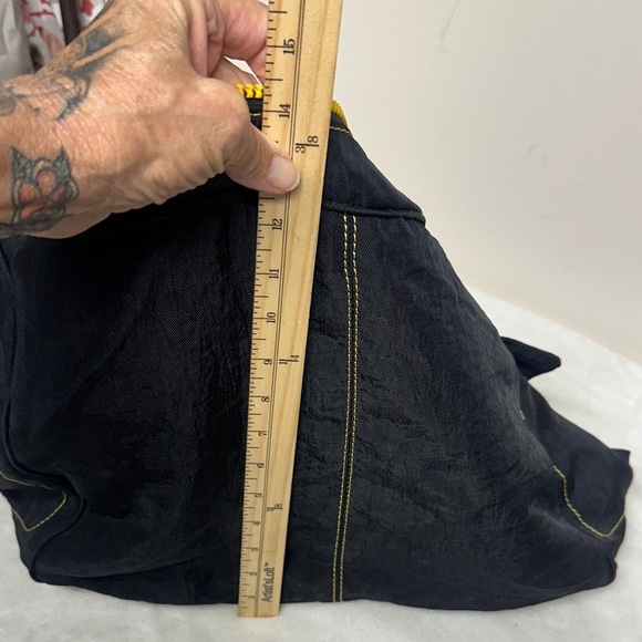 Nine West Black and Yellow Shoulder Bag Tote - Picture 11 of 16